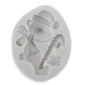 Molde silicona osito navideño