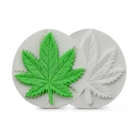 Molde silicona nervadura cannabis