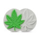 Molde silicona nervadura cannabis
