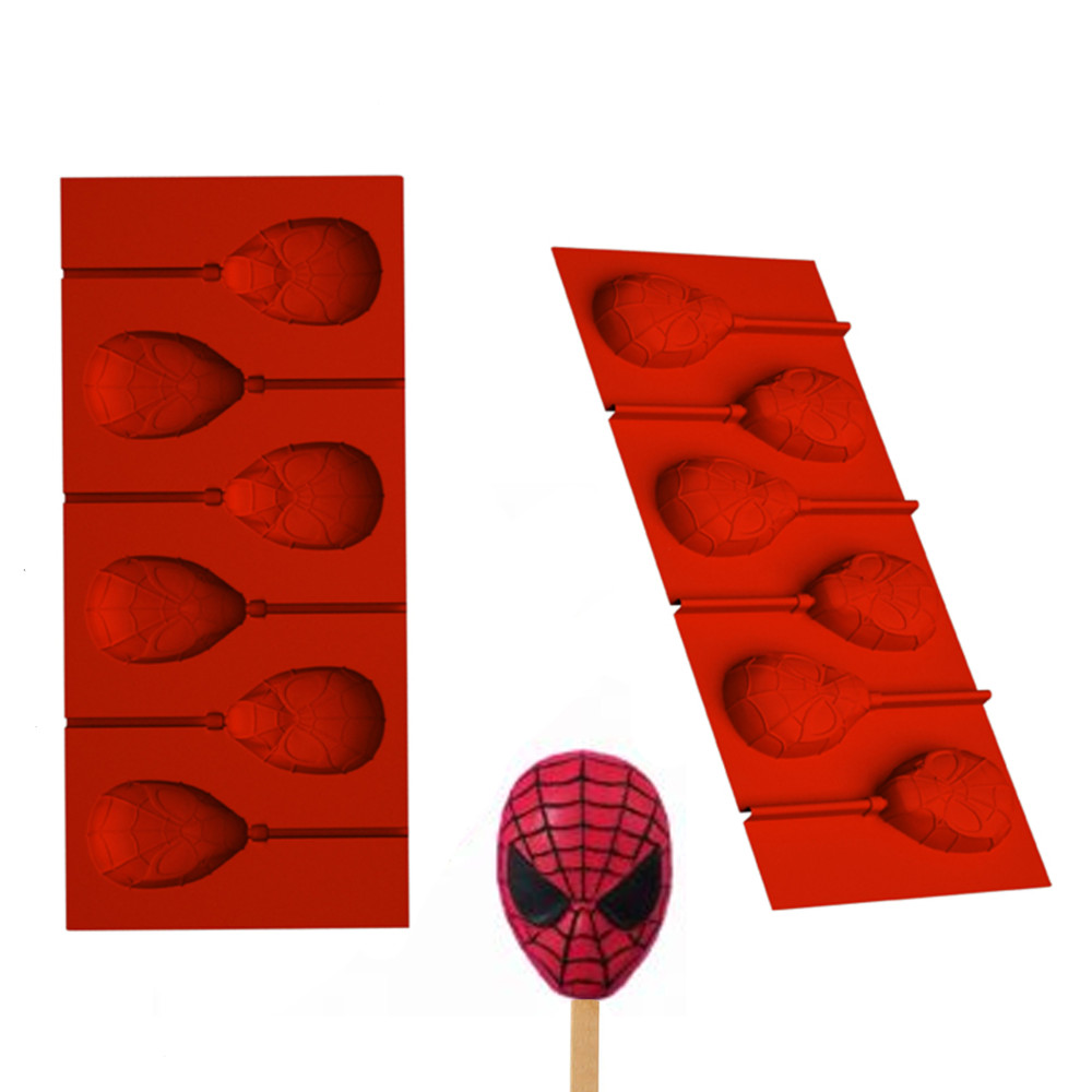 Molde sil colombina spiderman x 6 cav