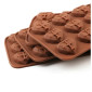 Moldes choco corazón geométrico x 2 pcs