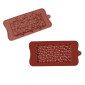 Molde chocolatina barra burbujas