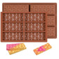 Molde barritas de chocolate geométricas x 6 cav