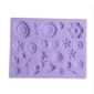 Molde silicona flores x 22 cav
