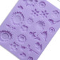 Molde silicona flores x 22 cav