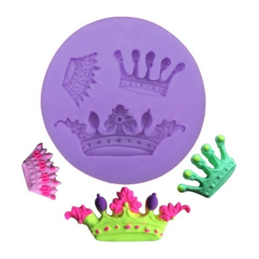 Molde silicona coronitas x 3 cav