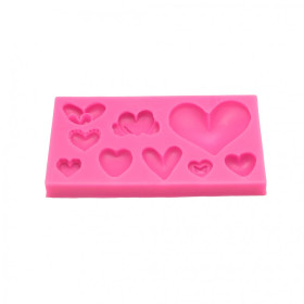 Molde silicona san valentin x 9 cav
