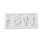 Molde silicona herramientas x 9 cav