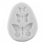 Molde silicona mariposas x 3 cav
