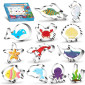Juego cortadores animales del mar x 12 und
