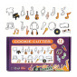 Juego cortadores instrumentos musica x 12 und