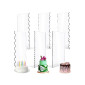 Alisadores plasticos altos para decorar x 4 und