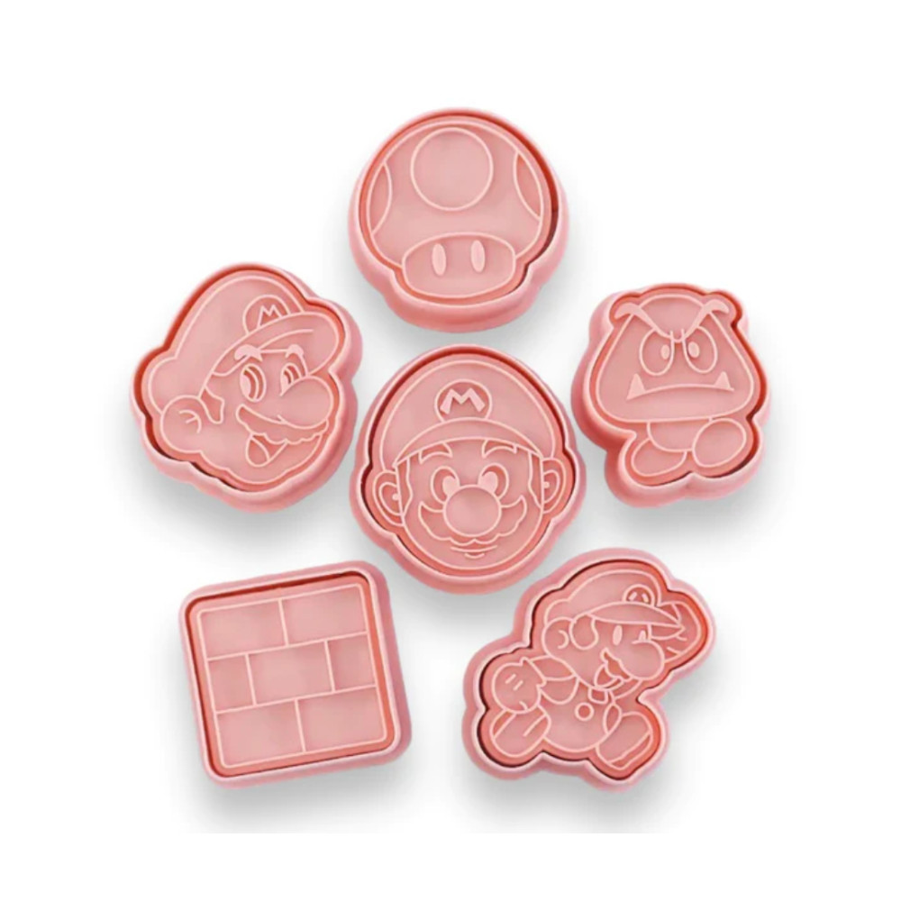 Cortadores mario bross x 6 und