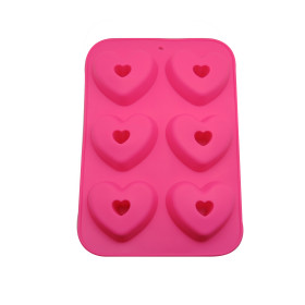 Molde donuts corazon x 6
