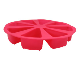 Molde silicona porciones torta x8