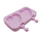 Molde paleta corazon geometrico x 2