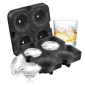 Molde hielo diamante x4