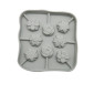 Molde flor colombina x8