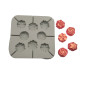 Molde flor colombina x8