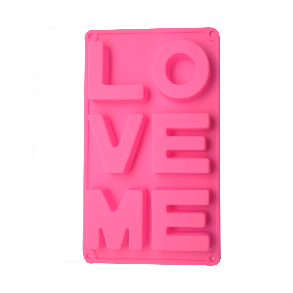 Molde silicona letras Love Me