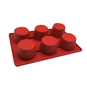 Molde silicona muffins x 6