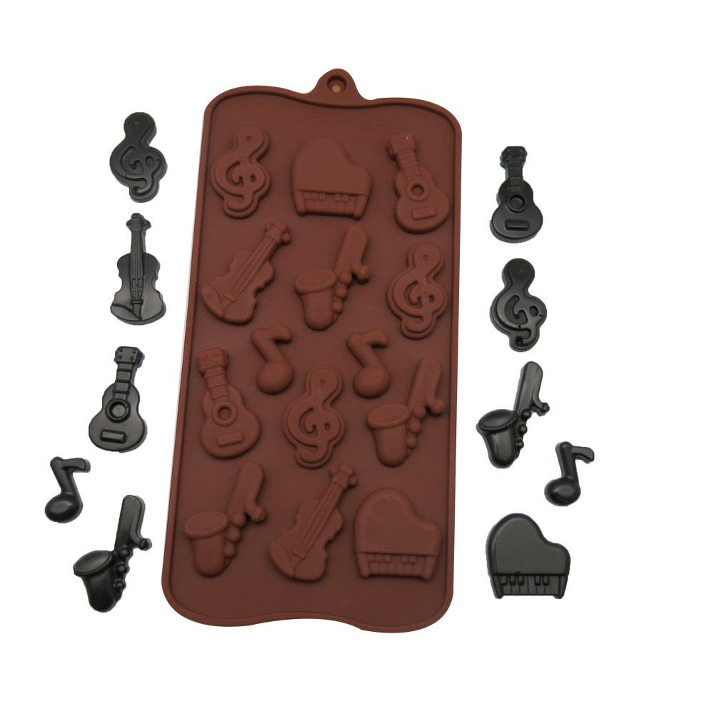 Molde silicona choco musical 