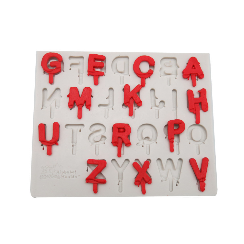 Molde silicona picks letras