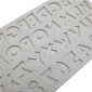 Molde silicona abecedario/numeros