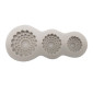 Molde silicona botones flor x 3