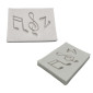 Molde silicona notas musicales