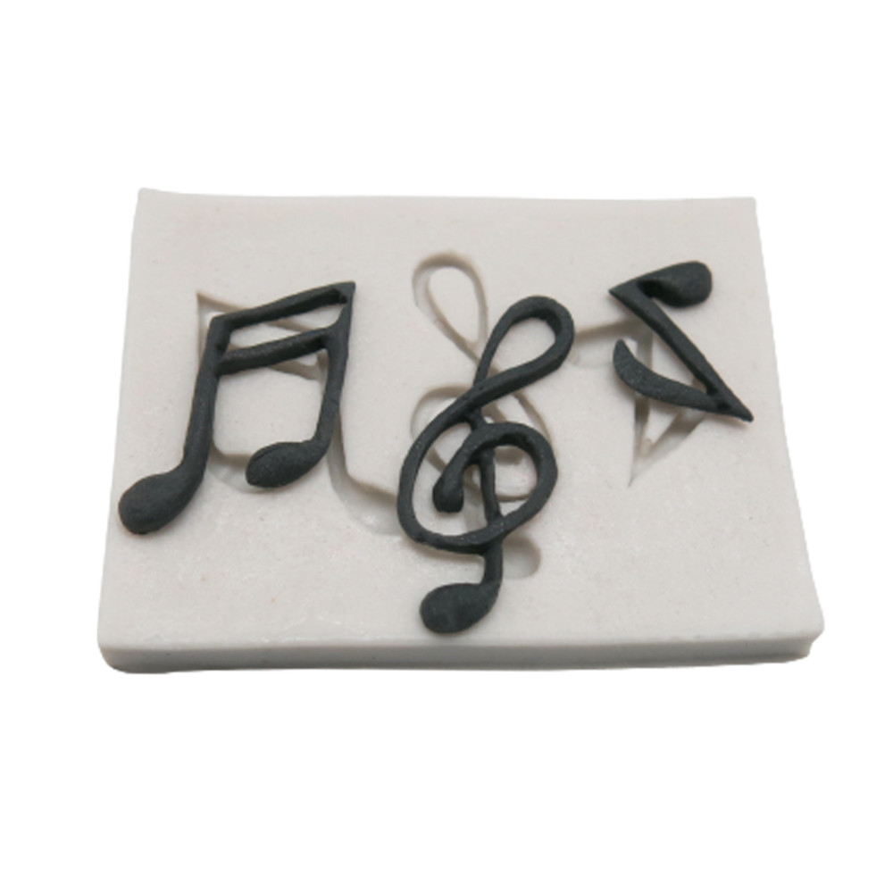 Molde silicona notas musicales