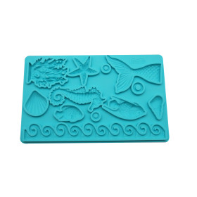 Molde silicona mar
