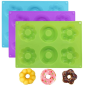 Molde silicona donuts variadas x 6