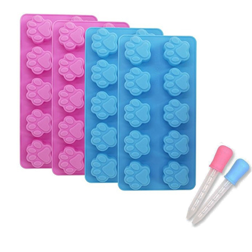 Molde mini huellitas x 4 und con gotero