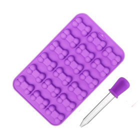 Molde mini huesitos x 18 con gotero