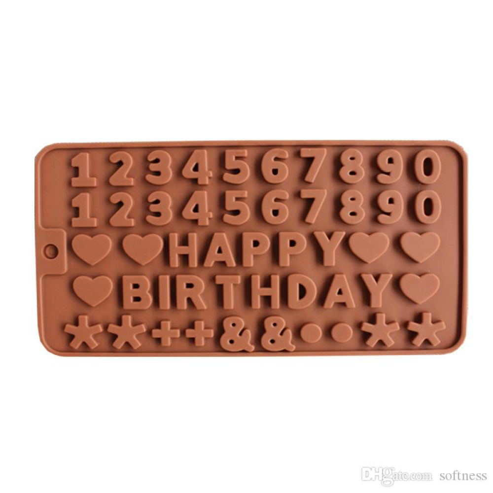 Molde happy birthday, numeros y simbolos