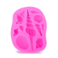 Molde silicona conchas variadas
