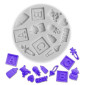 Molde silicona baby shower x 12 cav