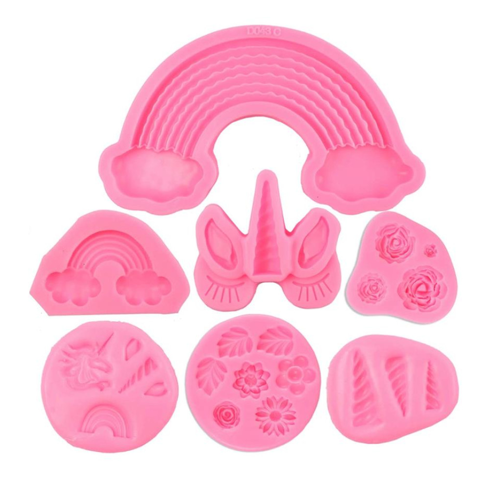 Juego moldes unicornio