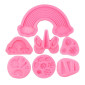 Juego moldes unicornio