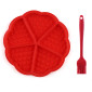 Molde waffles corazones x 5 cav + espatula