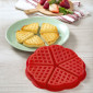Molde waffles corazones x 5 cav + espatula