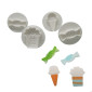 Cortador push print dulces x 4 Und