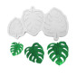 Molde silicona hojas grandes x3