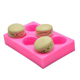 Molde silicona macarons X 6