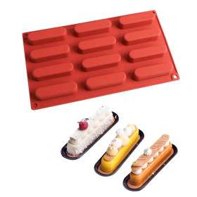 Molde eclairs x 12 cav