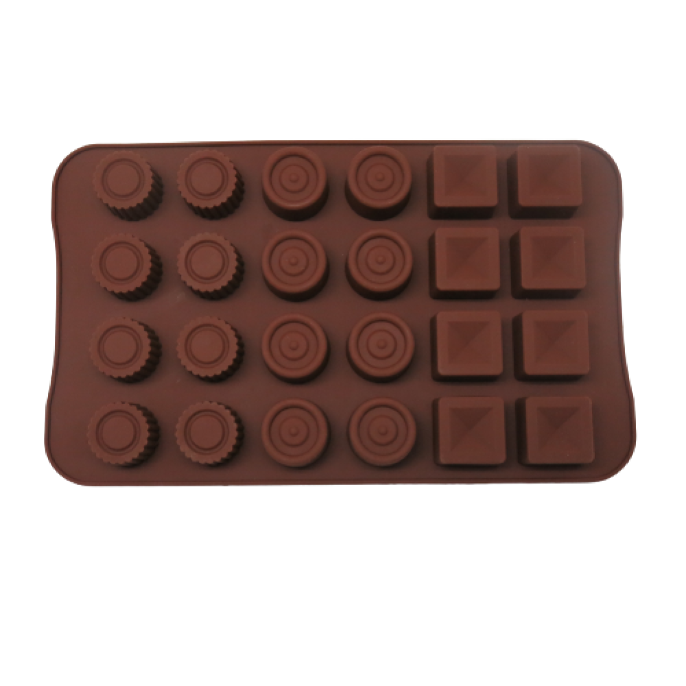 Molde choco trufas variadas x 24 cav 