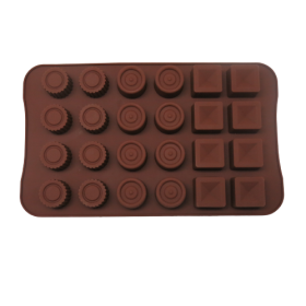 Molde choco trufas variadas x 24 cav 