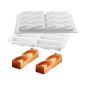 Molde silicona postre entrelazado x8