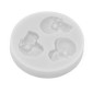 Molde silicona calaveras x 4 cav 